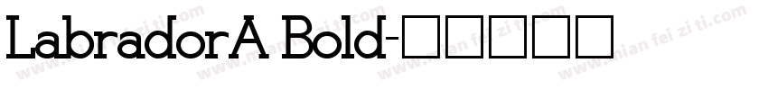 LabradorA Bold字体转换